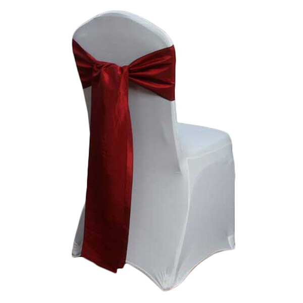 Claret Taffeta Chair Sash Rentals Claret Taffeta Chair Sash Rentals