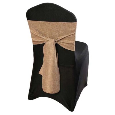 Faux Burlap Chair Sash Rentals Faux Burlap Chair Sash Rentals