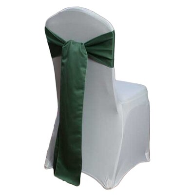 Clover Matte Satin Chair Sash Rentals for weddings and events, Iowa-based supplier shipping nationw…