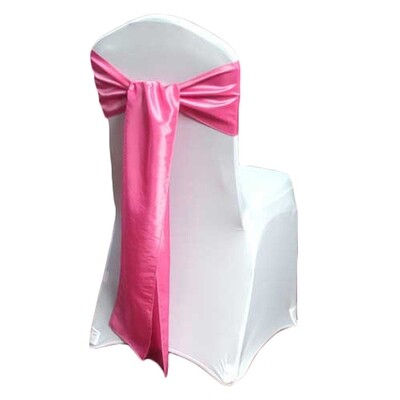 Pink Taffeta Chair Sash Rentals Pink Taffeta Chair Sash Rentals