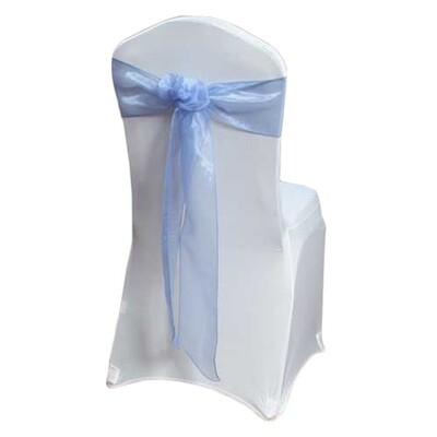 Periwinkle Mirror Chair Sash Rentals Periwinkle Mirror Chair Sash Rentals