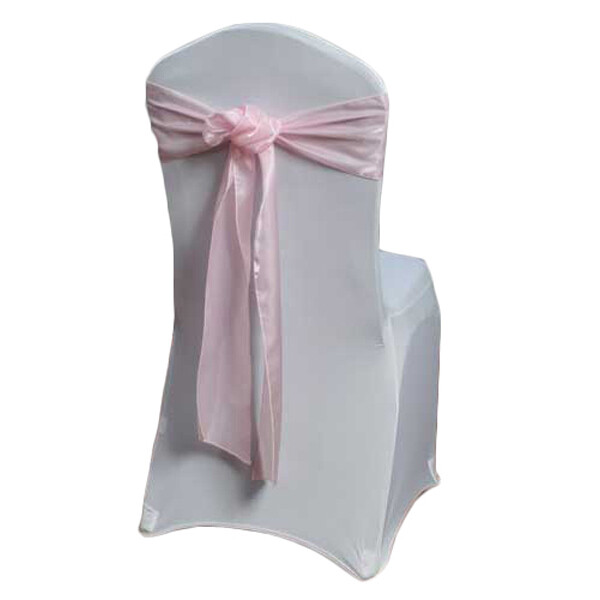 Pink Organza Satin Chair Sash Rentals