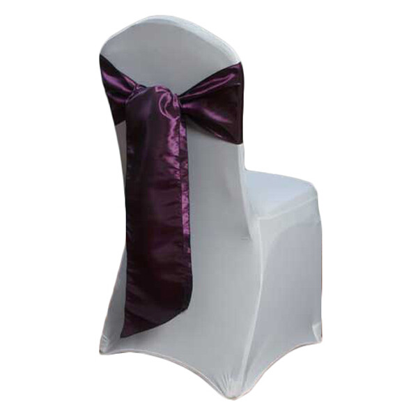 Grape Paradise Taffeta Chair Sash Rentals Grape Paradise Taffeta Chair Sash Rentals