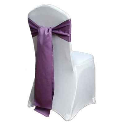 Wisteria Matte Satin Chair Sash Rentals Wisteria Matte Satin Chair Sash Rentals