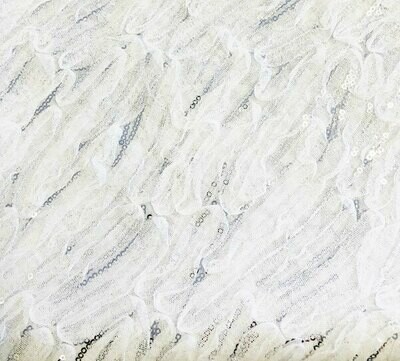 White Sheer Ribbon Sequin Table Overlays White Sheer Ribbon Sequin Table Overlays