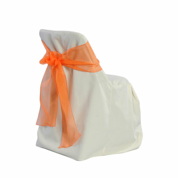 Ivory Folding Chair Cover Rentals