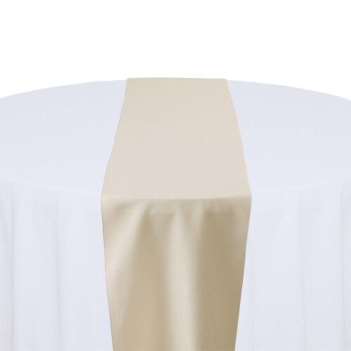 Beige Table Runner Rentals - Polyester