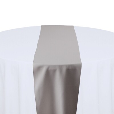 Grey Table Runner Rentals - Polyester