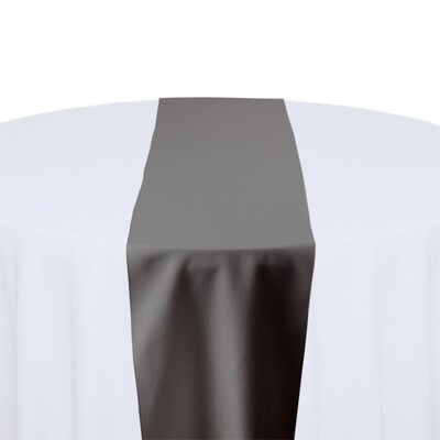 Charcoal Table Runner Rentals - Polyester