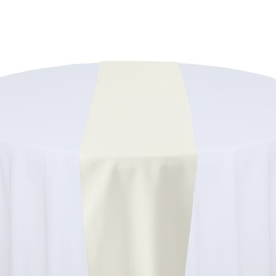 Ivory Table Runner Rentals - Polyester