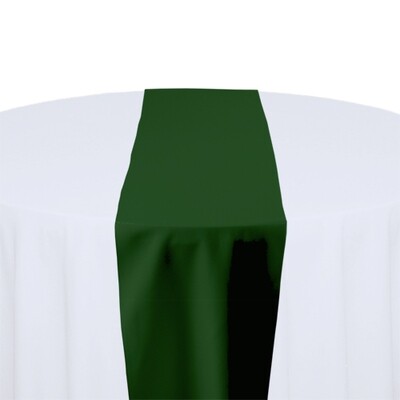 Moss Green Table Runner Rentals - Polyester