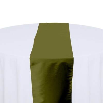 Fern Green Table Runner Rentals - Taffeta