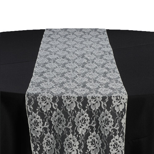 Ivory Lace Table Runner Rentals