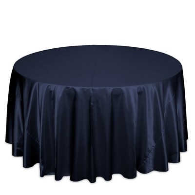 Navy Satin Tablecloth Rentals Navy Satin Tablecloth Rentals