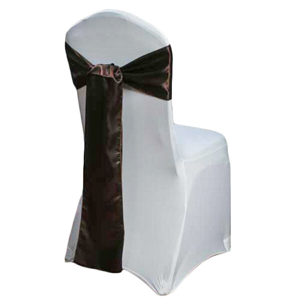 Brown Polyester Satin Chair Sash Rentals Brown Polyester Satin Chair Sash Rentals