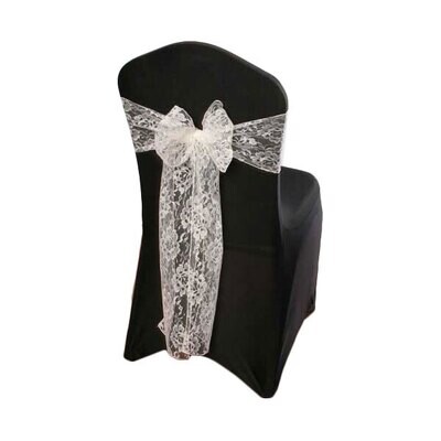 Ivory Lace Sash Rental