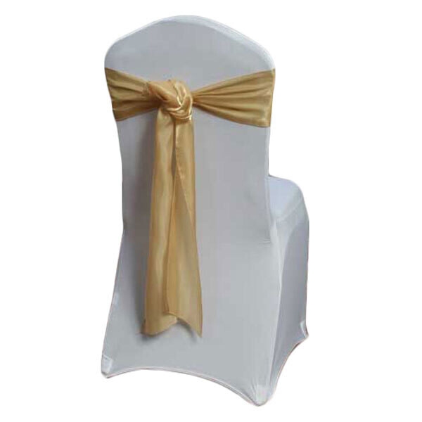 Gold Organza Satin Chair Sash Rentals Gold Organza Satin Chair Sash Rentals