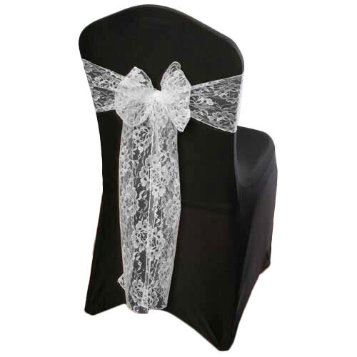 White Lace Sash Rental White Lace Sash Rental