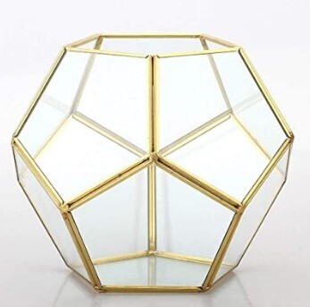 Gold Geometric Terrarium