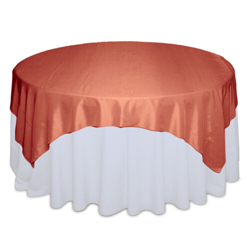 Coral Taffeta Table Overlay Rentals Coral Taffeta Table Overlay Rentals