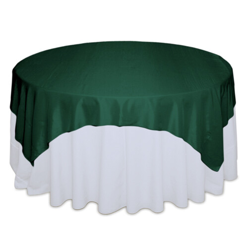 Forest Green Taffeta Table Overlay Rentals Forest Green Taffeta Table Overlay Rentals