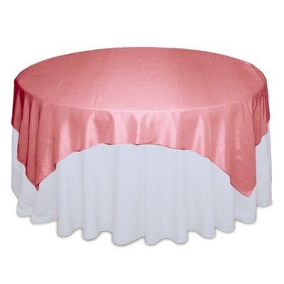 Pink Taffeta Table Overlay Rentals