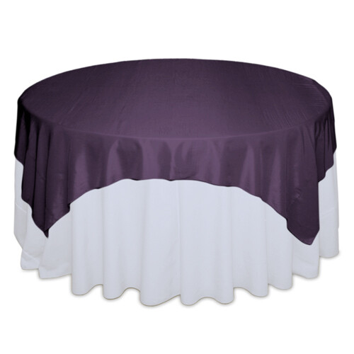 Eggplant Taffeta Table Overlay Rentals Eggplant Taffeta Table Overlay Rentals