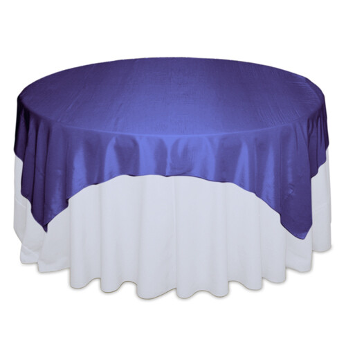 Purple Taffeta Table Overlay Rentals