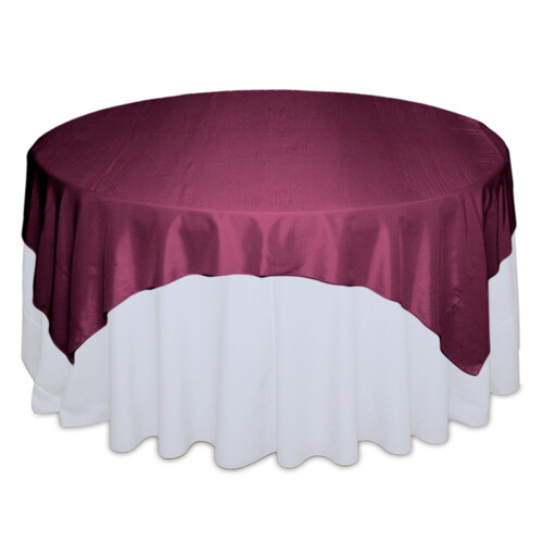 Plum Taffeta Table Overlay Rentals Plum Taffeta Table Overlay Rentals