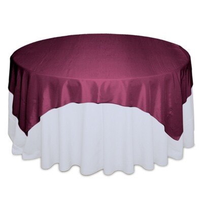 Plum Taffeta Table Overlay Rentals Plum Taffeta Table Overlay Rentals