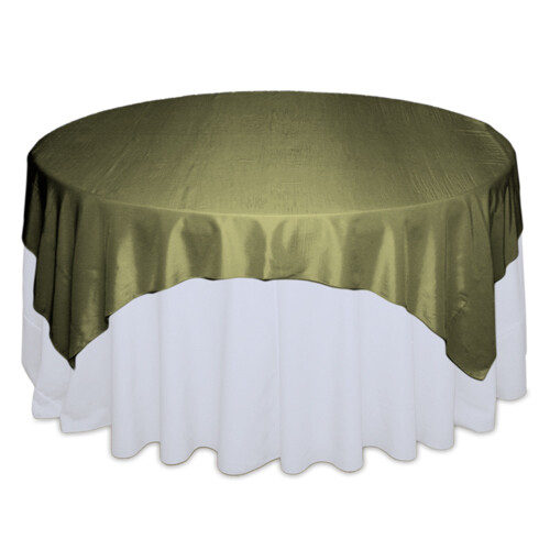 Olive Taffeta Table Overlay Rentals Olive Taffeta Table Overlay Rentals