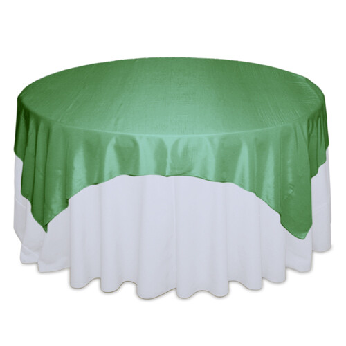 Sage Green Taffeta Table Overlay Rentals