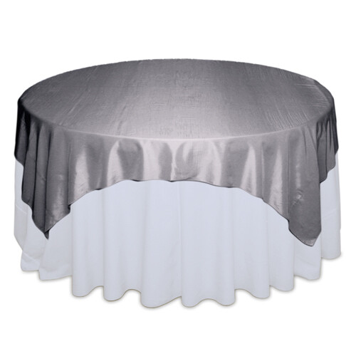 Silver Taffeta Table Overlay Rentals Silver Taffeta Table Overlay Rentals