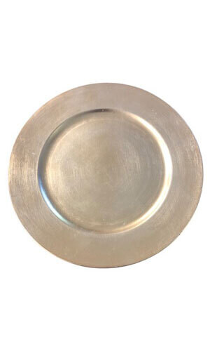 Champagne Charger Plates