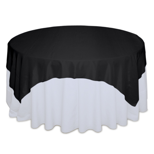 Black Tablecloth Rentals - Taffeta
