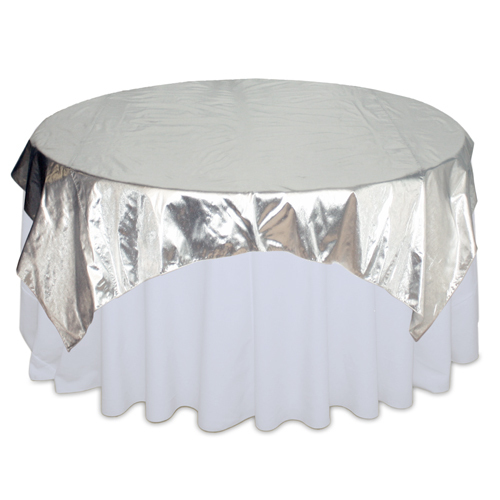 Silver Lamé Overlay Rental