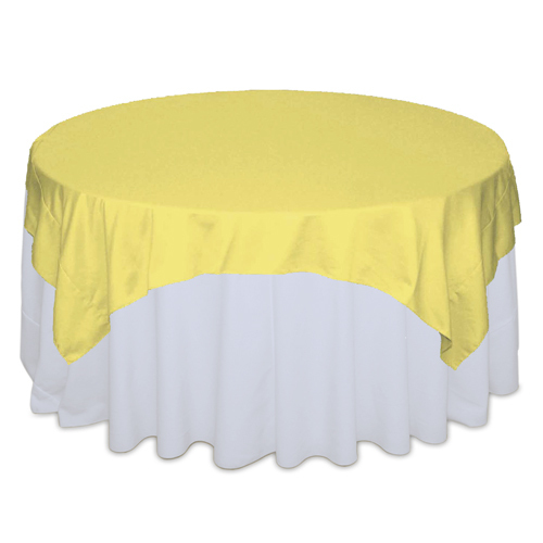 Sunbeam Matte Satin Table Overlay Rental Sunbeam Matte Satin Table Overlay Rental