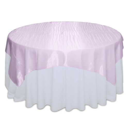 Light Pink Mirror Table Overlay Rental