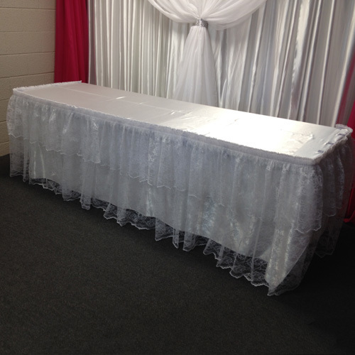 Lace Table Skirting Rental