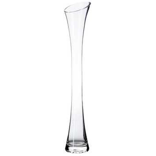 Clear Glass Slender Eiffel Flare Vase Rental - 23 Clear Glass Slender Eiffel Flare Vase Rental - 23