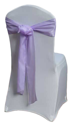 Lavender Organza Satin Chair Sashes Lavender Organza Satin Chair Sashes