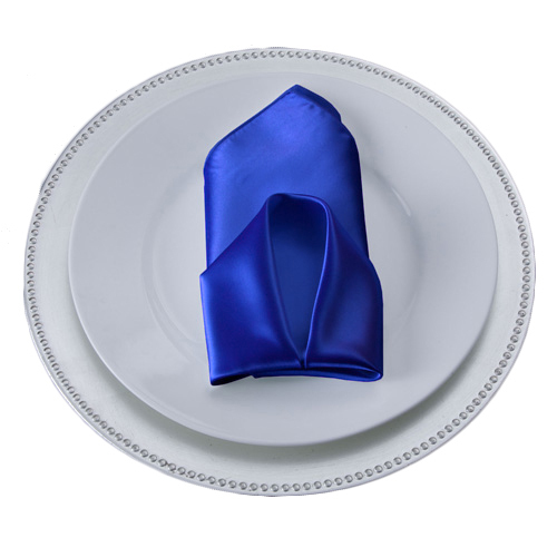 Royal Blue Satin Napkins
