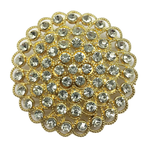 Gold Rhinestone Brooch Rental