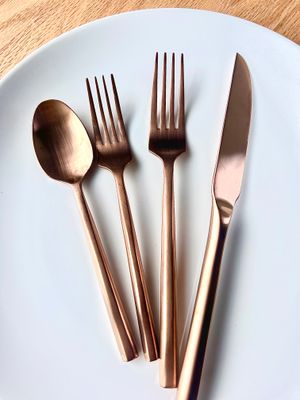 Rose Gold Flatware Salad Fork Rental Rose Gold Flatware Salad Fork Rental