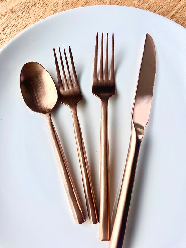 Rose Gold Flatware Teaspoon Rental Rose Gold Flatware Teaspoon Rental