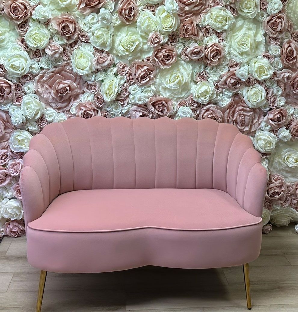 Mauve loveseat discount