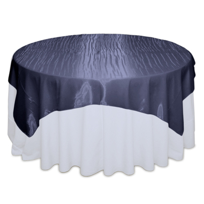 Navy Mirror Table Overlay Rental Navy Mirror Table Overlay Rental