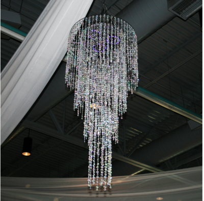 Tiffany Crystal 4 Tier Chandelier Rental
