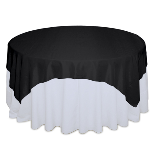 Black Taffeta Table Overlays Rentals Black Taffeta Table Overlays Rentals