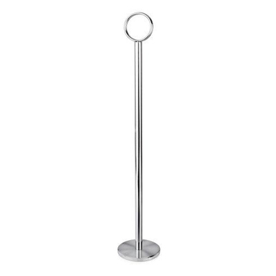 Silver Table Number Stand Rentals